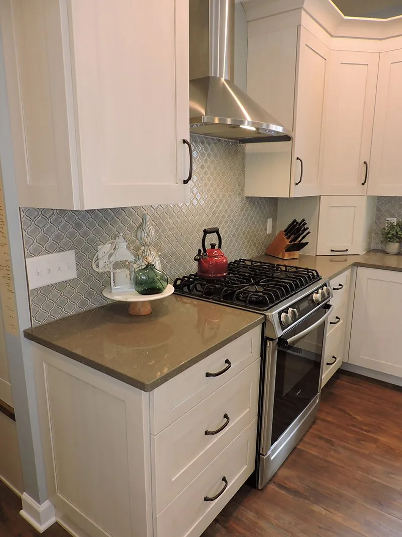 Cabinetry and counter detail in the Alto house kitchen